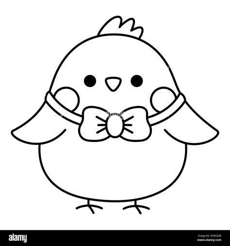 Cute Chicken Clipart Black And White
