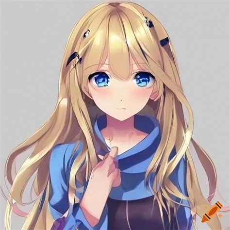 Anime Girl With Blonde Hair And Blue Eyes Are Misa's Eyes Blue Or