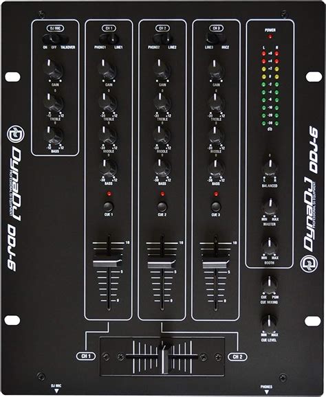 Dynatech DDJ-6 Three Channel DJ Mixer : Amazon.in: Musical Instruments