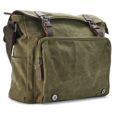 Army Green Canvas Messenger Bag | In stock! | Trendhim