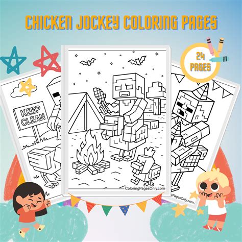24 Chicken Jockey Coloring Pages - Free Printable Fun