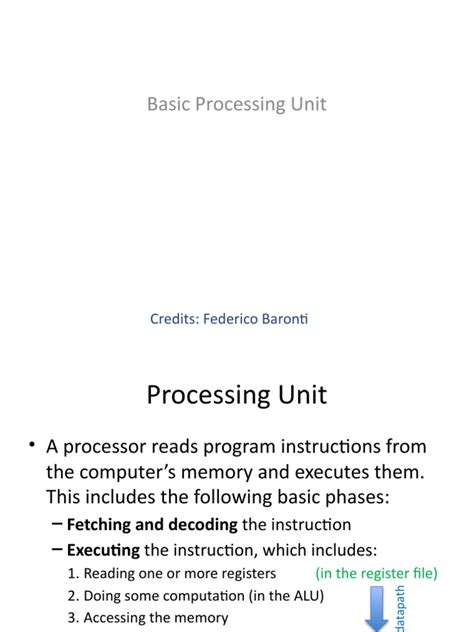 Basic Processing Unit 的图像结果