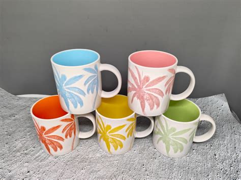New Bone China Mugs with Decals in Various Patterns - Ceramic Mug and ...