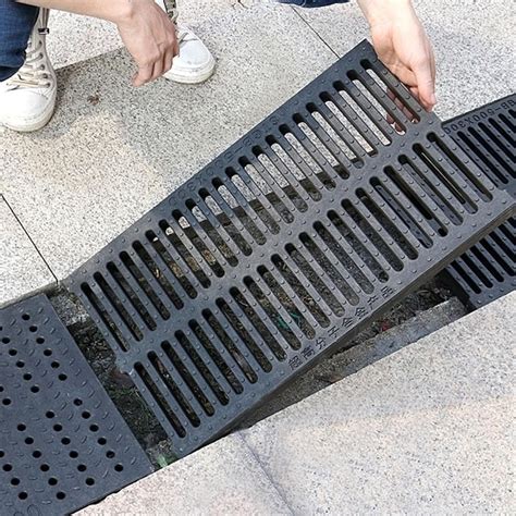 Amazon.com: Plastic Channel Drain Cover, Outdoor Garage Driveways Drainage Grates/ Trench Drain ...