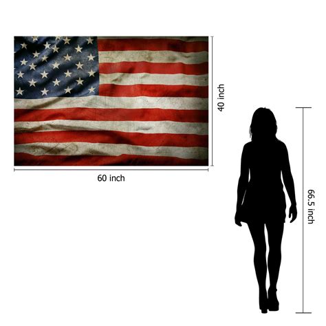 SF1423 Temp Glass w/Foil - USA Flag (40x60) at Futonland