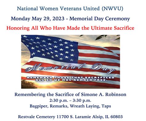 Remembering the Sacrifice of Simone A. Robinson – Restvale ...