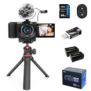 Buy Digital Camera for Photography 64 MP, Compact Camera for Vlogging ...