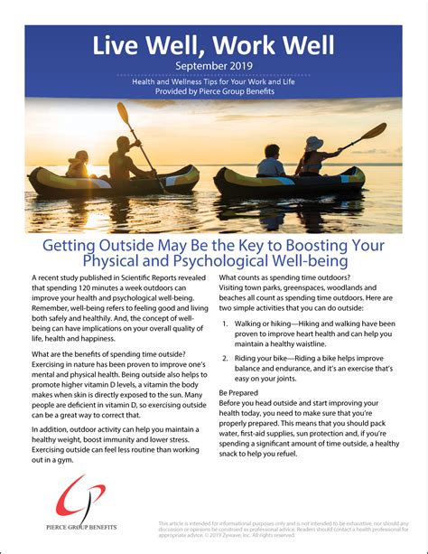 Wellness Newsletter - September 2019 • Pierce Group Benefits