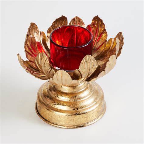 Buy Corsica Kamal Metal and Glass Two-Tiered Wall Hanging T-Light ...