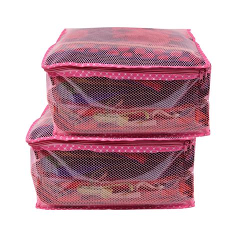 Kuber Industries Transparent Net Saree Covers With Zip|PVC Wardrobe ...