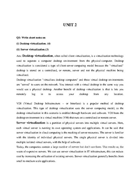 Solution UNIT 2 - UNIT 2 Q1: Write short notes on (i) Desktop ...