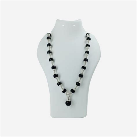 Karungali Mala Silver Capped Model by Om Spiritual Shop