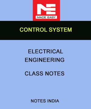 MADE EASY CONTROL SYSTEM CLASS NOTES for IES GATE IAS PSUs