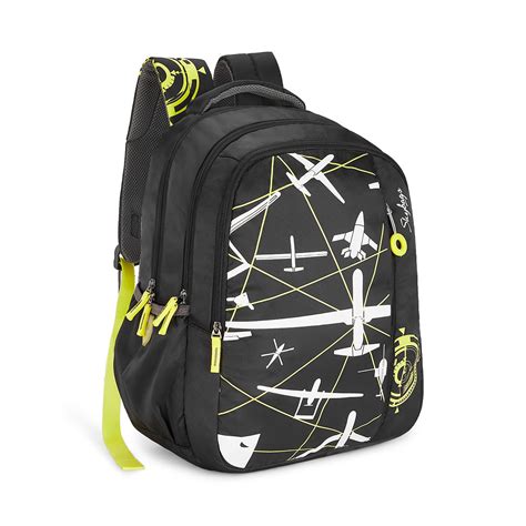 Skybags New Neon 22 04 School Backpack Black
