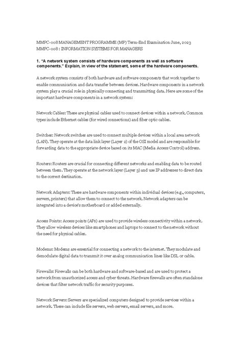 MMPC-008 Previous year questions - MMPC-008 1 P.T. MMPC- MANAGEMENT ...