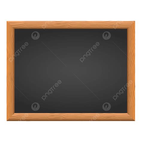 Landscape Blackboard With Wooden Frame Vector, Blackboard, Blackboard ...