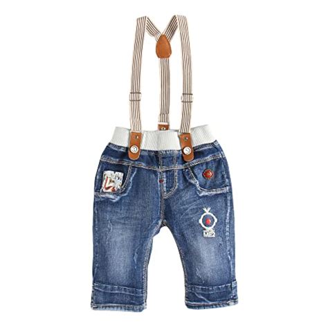 Buy Hopscotch Boys Denim Denim Jamaican with Suspenders in Navy Color ...