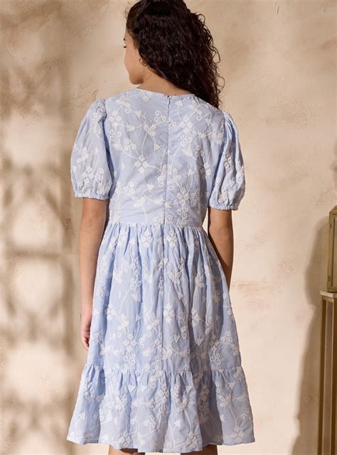 Buy Girls Embroidered Fit and Flare Dress Online at just Rs. 1399.0 ...