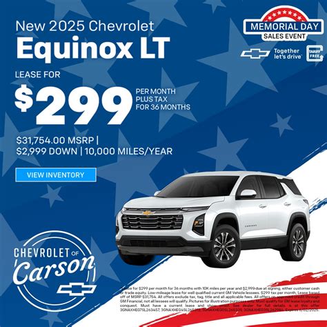 New Chevrolet Vehicle Specials In Carson | Chevrolet of Carson