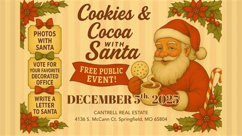 Cookies & Cocoa with Santa ? ?? , 4136 S McCann Ct, Springfield, MO ...