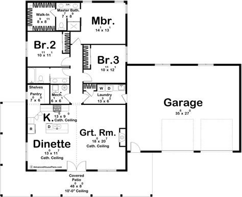 Barndominium Style House Plan | Davenport