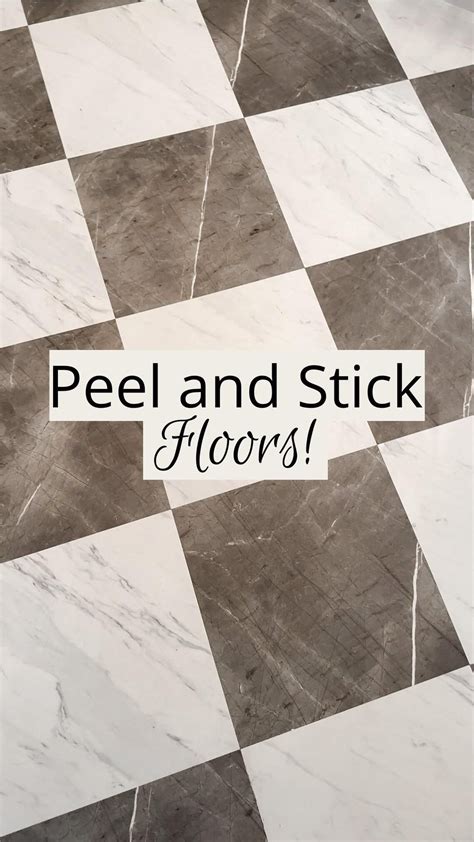 How to Install Peel & Stick Floor Tile | Tile floor, Peel and stick ...