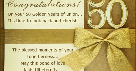 50Th Wedding Anniversary Card Messages