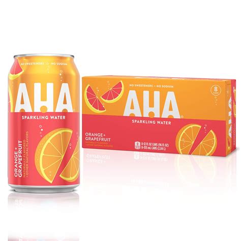 AHA Sparkling Water, Orange Grapefruit Flavor, 12 Fl Australia | Ubuy