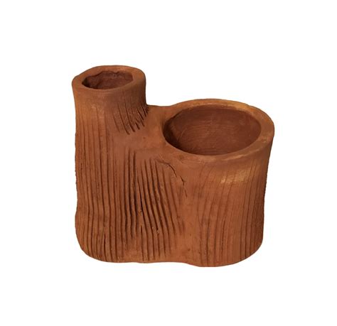 NAVIRA HANDICRAFT Showpiece Terracotta Pen Holder with Flower Pot ...