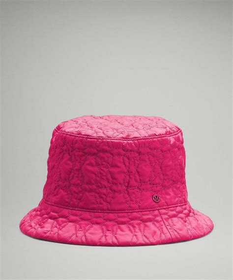Lululemon Reversible Quilted Bucket Hat - Pink Lychee - lulu fanatics