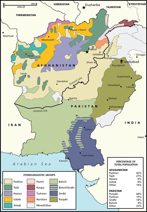 Ethnic map of Afghanistan & Pakistan : r/MapPorn