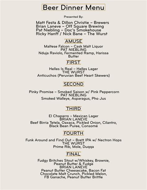 OnTapTickets | BEER PAIRING DINNER