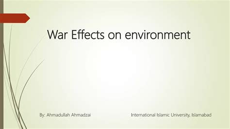 environmental problems in afghanistan | PPTX