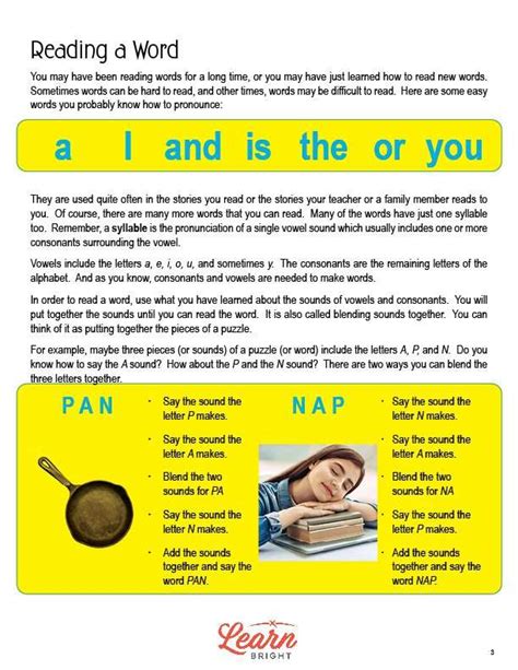 Decoding 1-Syllable Words, Free PDF Download - Learn Bright