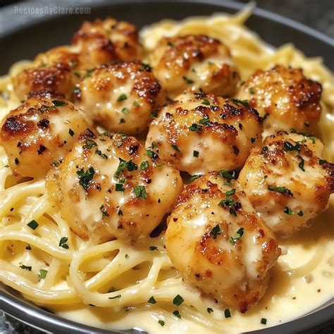 Garlic Butter Chicken Bites with Creamy Parmesan Pasta – Easy Comfort ...