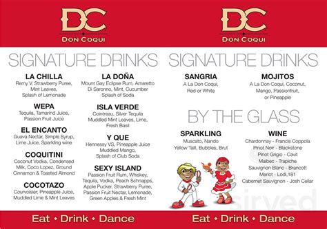 Don Coqui menu in White Plains, New York, USA