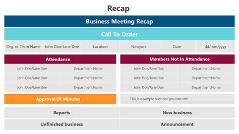 Recap Slide Template 的图像结果