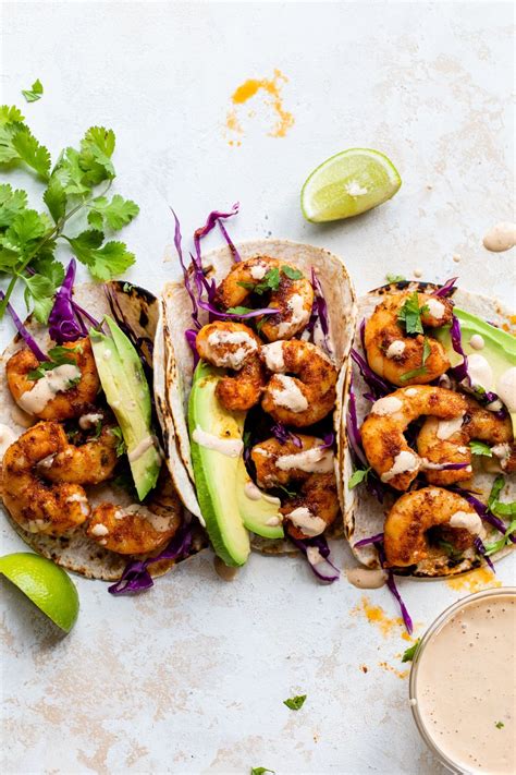 Blackened Shrimp Tacos - The Almond Eater