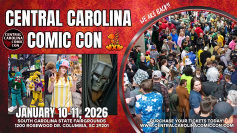 Tickets | Central Carolina Con | Columbia, SC