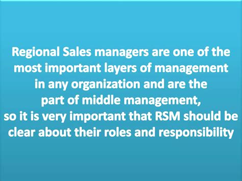 Roles and responsibilities of regional sales managers (1) | PPTX