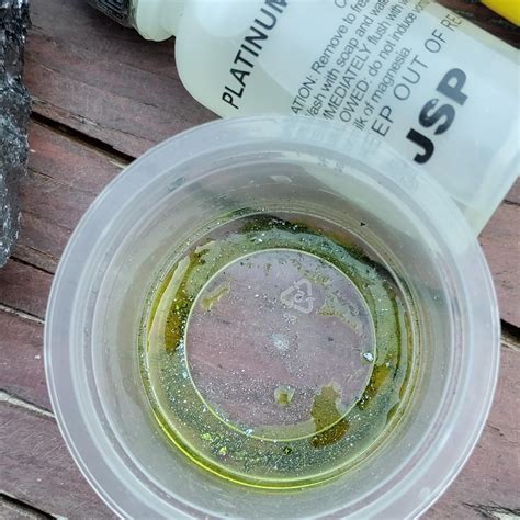 Platinum acid test on a found nugget : r/PreciousMetals