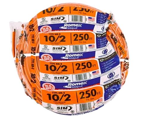 Southwire 250-ft 10/2 Romex SIMpull Solid Indoor CU NM-B W/G Individual ...
