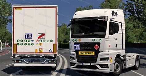 Пак знаков и наклеек на грузовик и прицеп для ETS2 — Teletype
