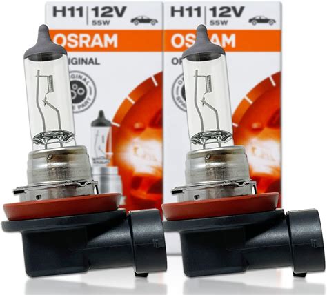 Osram New Series H11 OEM Halogen Headlight bulbs - 12V 55W 64211L ...