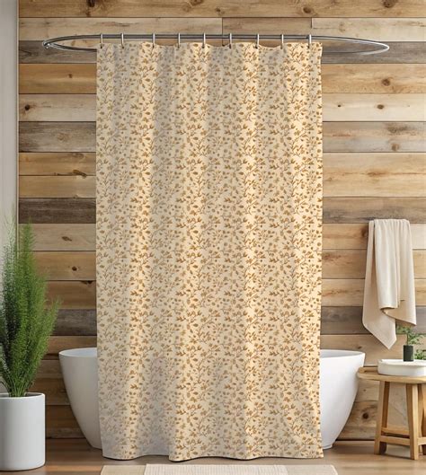 Farmhouse Shower Curtain Floral Shower Curtain Cottage Style Shower ...