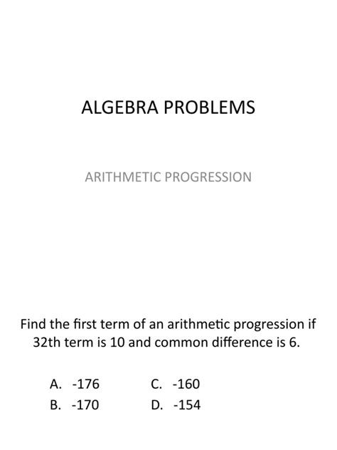 Image result for Arithmetic Progression Sample Problems