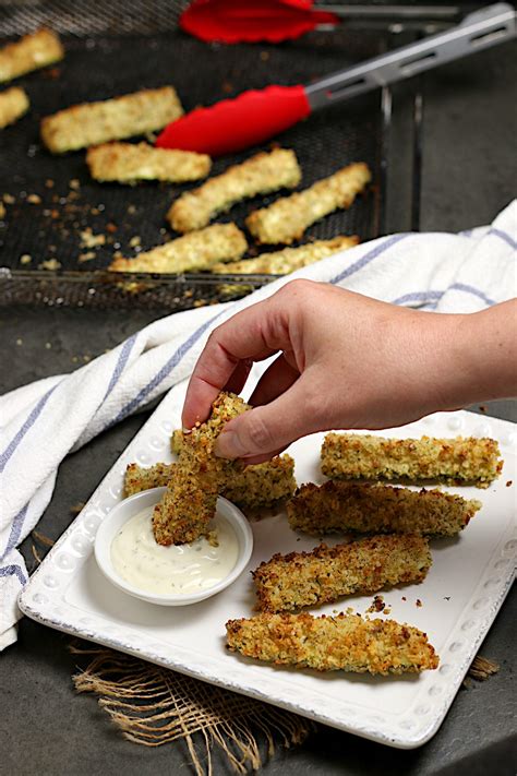 Air-Fried Zucchini Sticks - Domestic Dreamboat