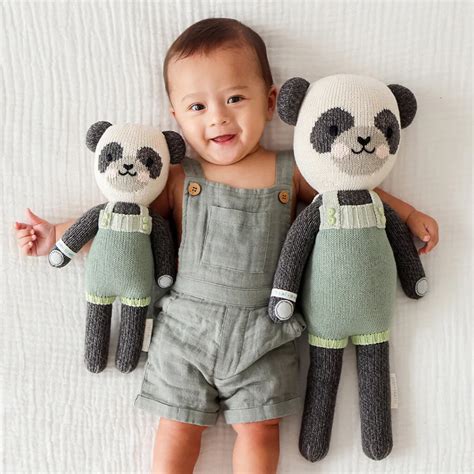 Cuddle + Kind Hand Knit Doll Paxton The Panda | NINI and LOLI