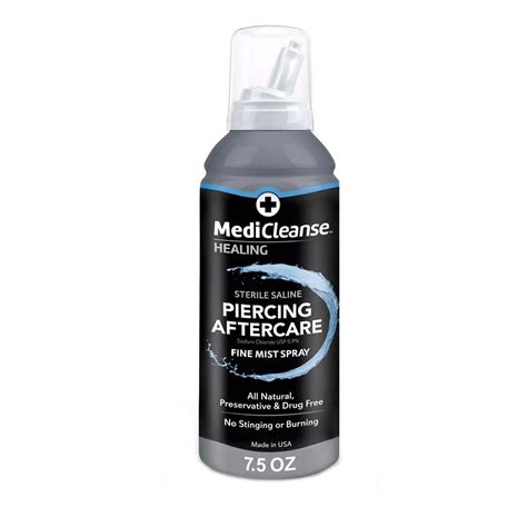MediCleanse Healing Sterile Saline Piercing Aftercare - Shop Antiseptics & Antibiotics at H-E-B