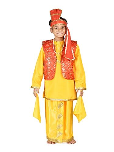 Buy BookMyCostume Punjabi Bhangra Baisakhi Folk Dance Costume for Boys ...